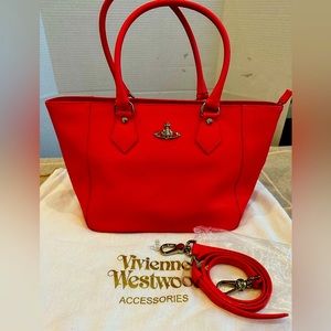 Vivienne Westwood tote bag in bright orange